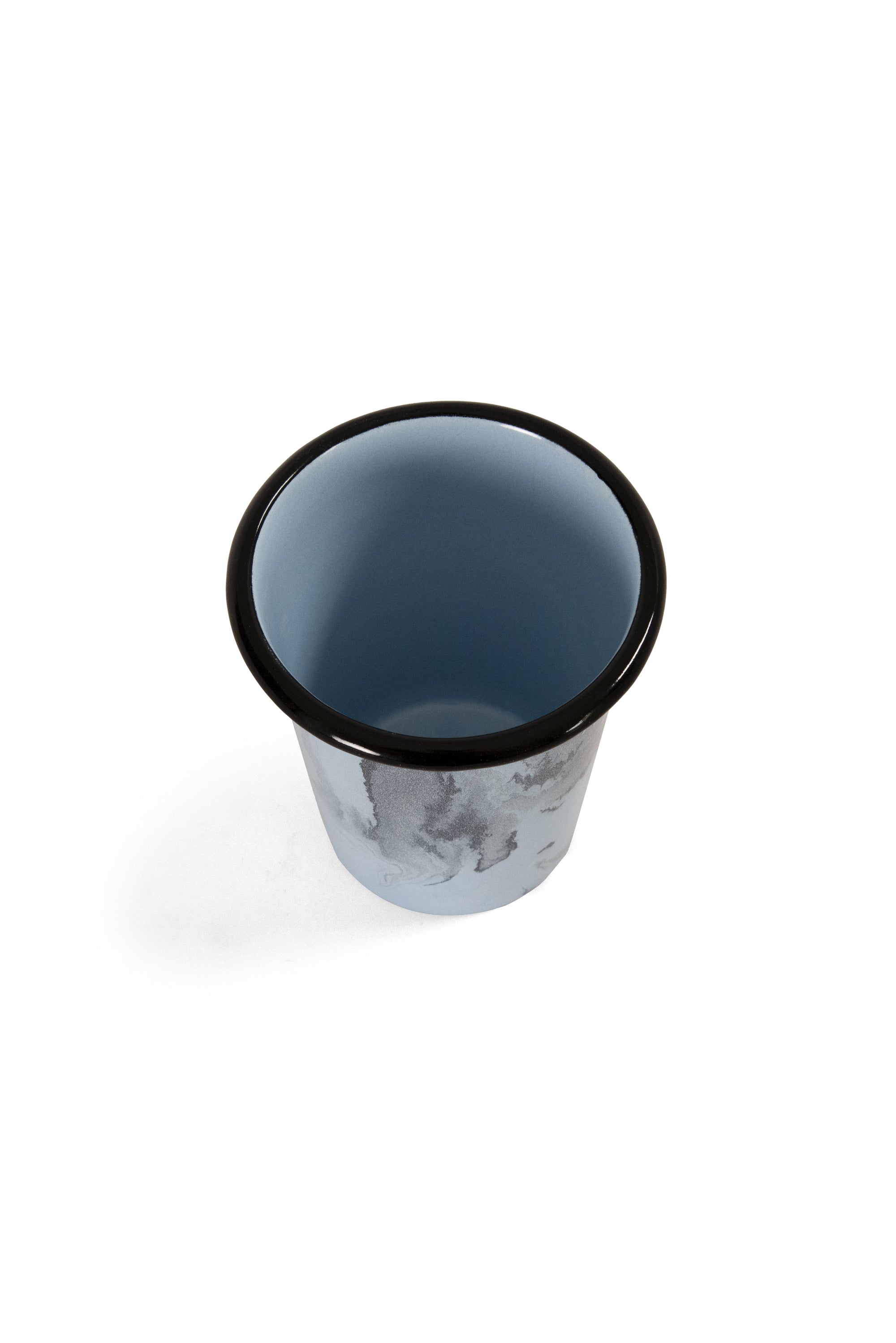 Blue swirl enamel tumbler 350ml