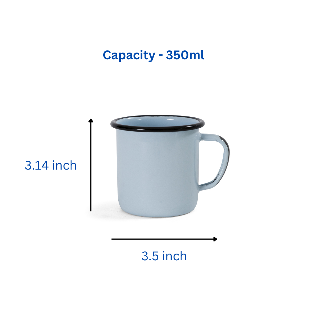 Cerulean Enamel Coffee Mug 350ml