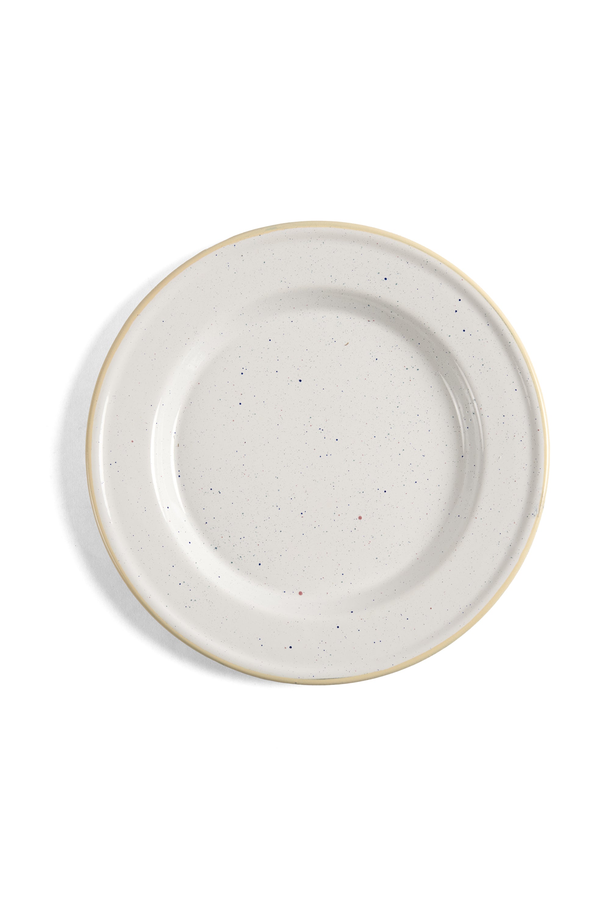 Cream speckled dinner plate 