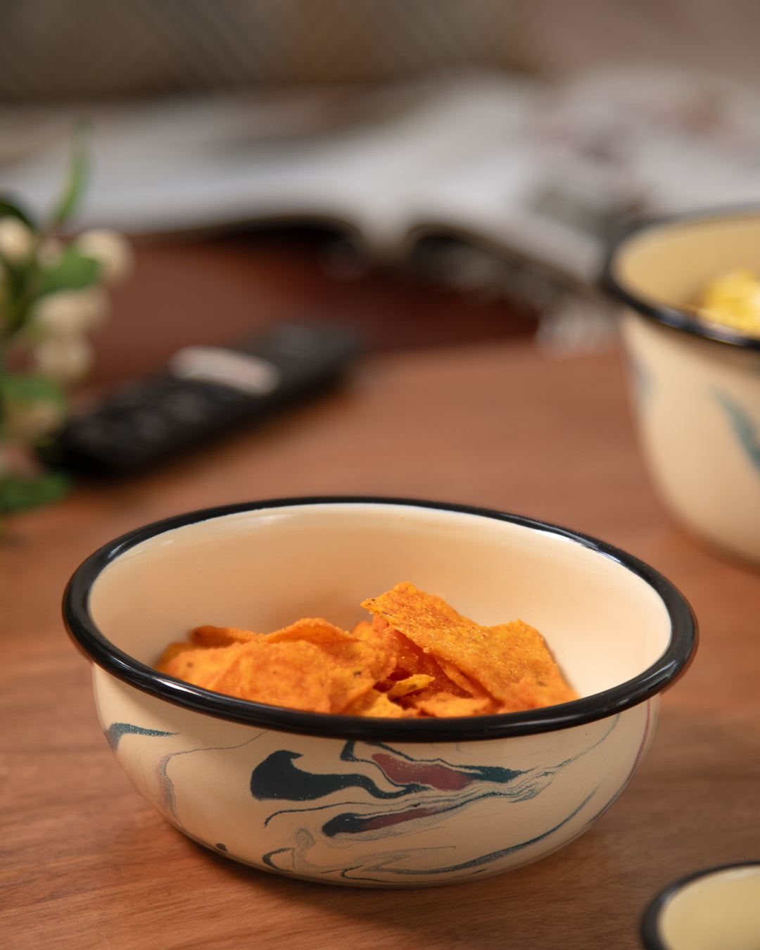 Candy Swirl Enamel Cereal Bowl