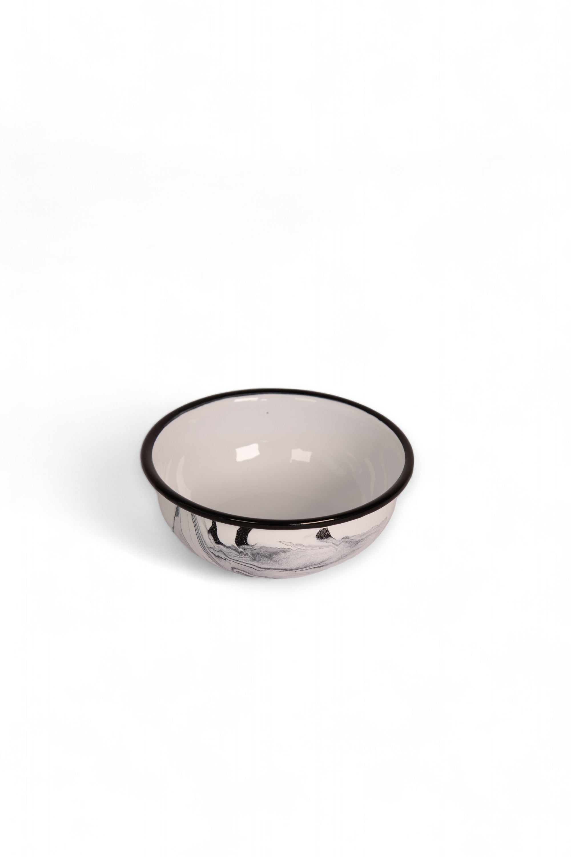 Noir Swirl Enamel Cereal Bowl