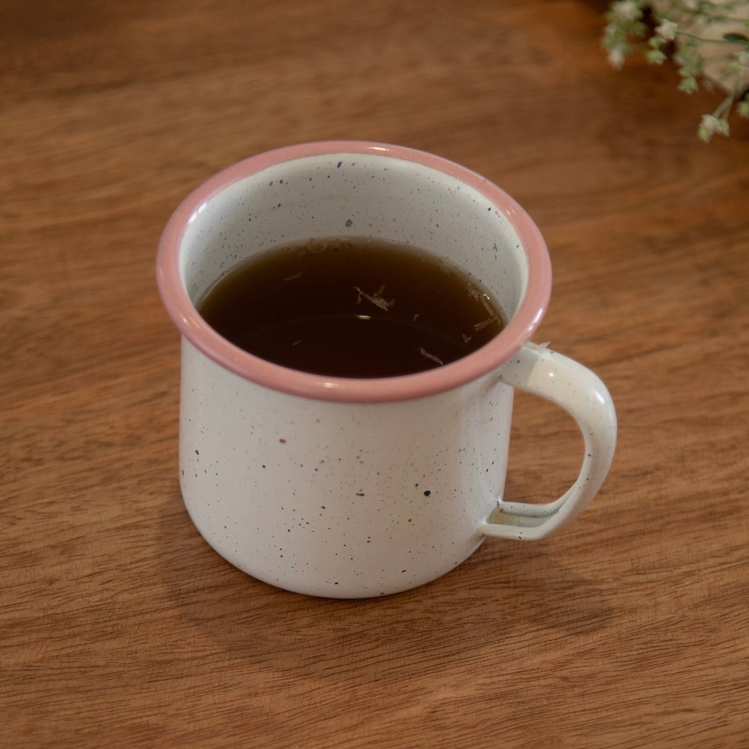 Blush speckled coffee mug