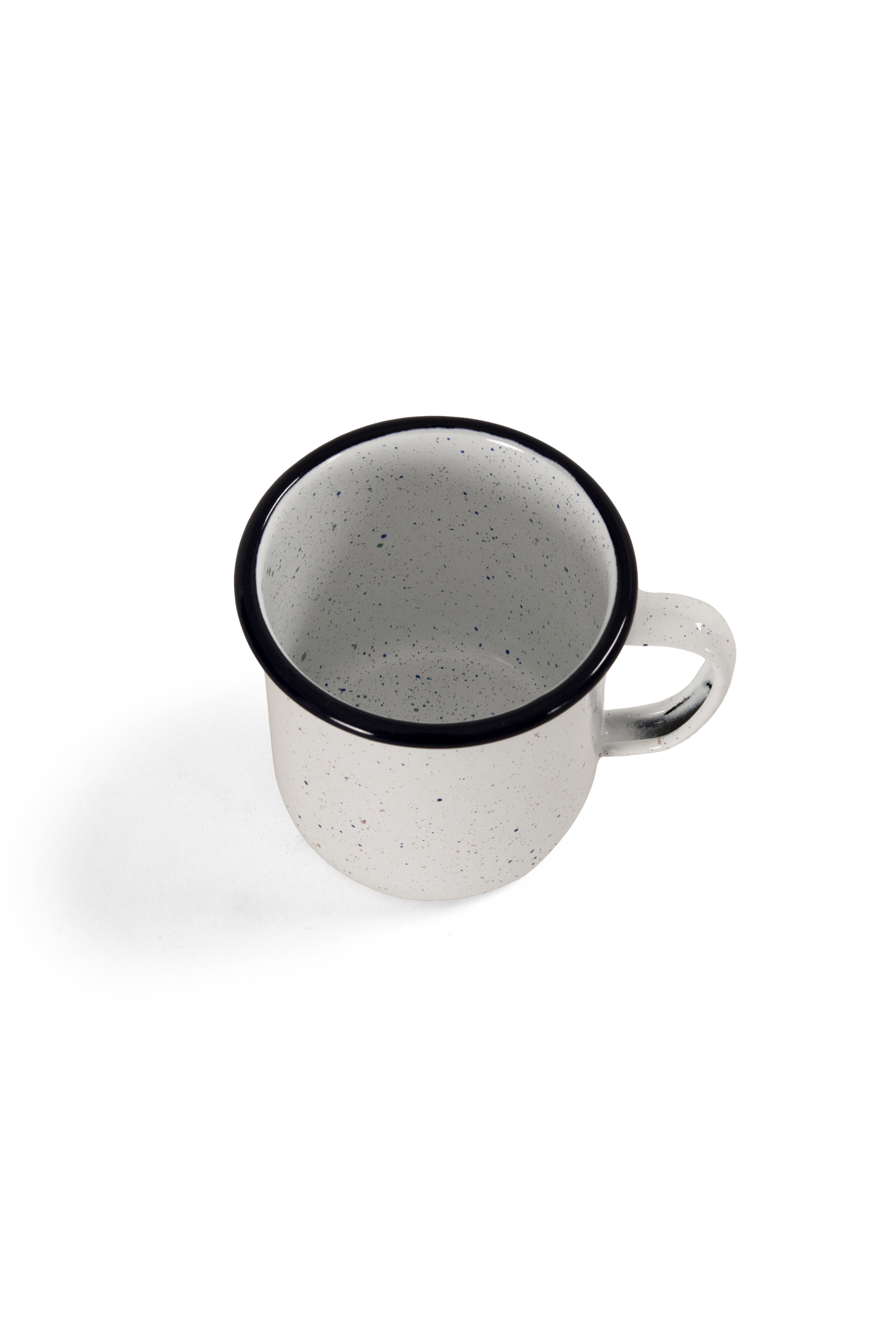 Blue Speckled Enamel Coffee Mug