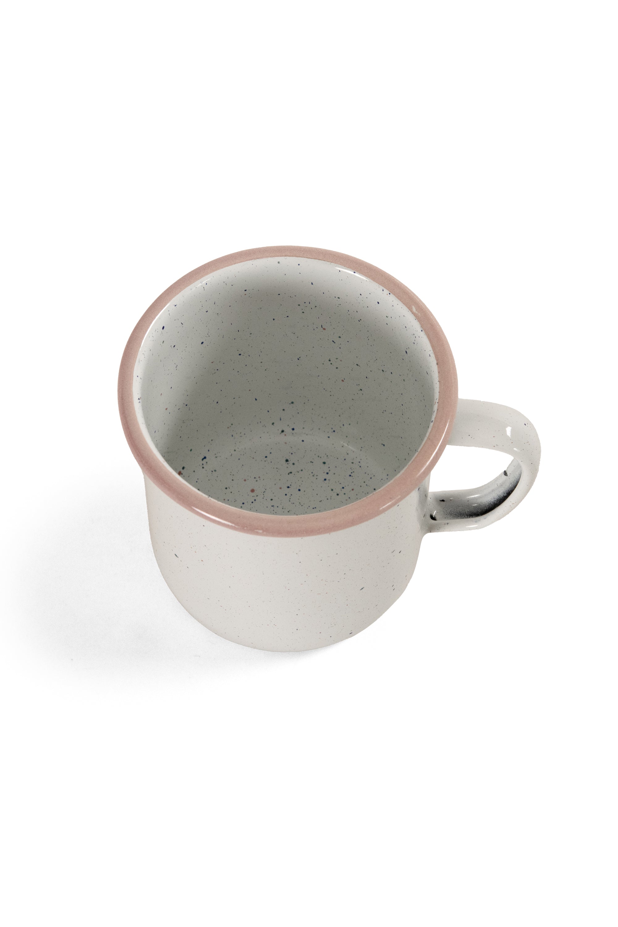 Blush Speckled Enamel Coffee Mug