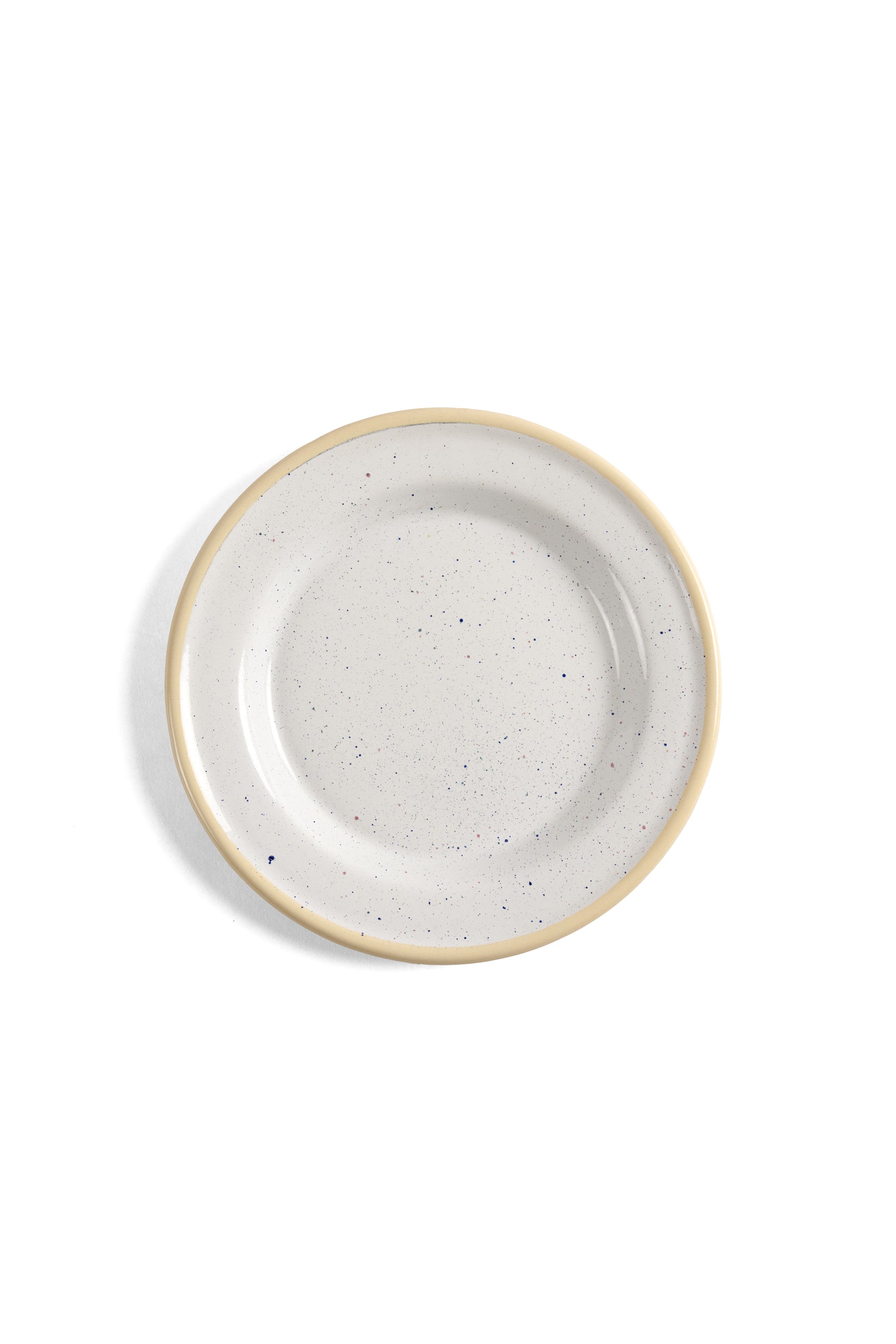 Cream Speckled Enamel Side Plate